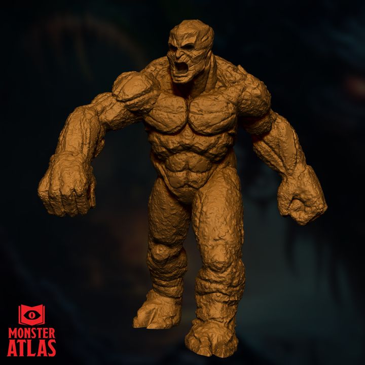 3D Printable Clay Golem by Monster Atlas
